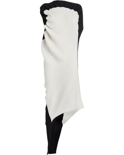 Issey Miyake Aerate Pleats Midi Dress - White