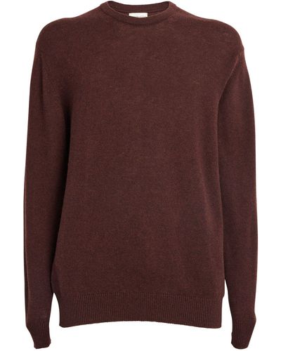 Johnstons of Elgin Cashmere Crew-neck Sweater - Brown