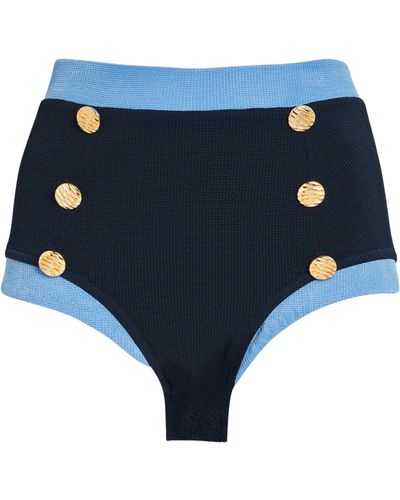 PATBO Knit Bikini Bottoms - Blue