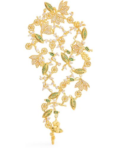 Zimmermann Gold-plated Bloom Drop Earrings - Metallic