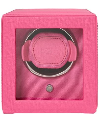 Wolf Cub Watch Winder With Cover - Pink