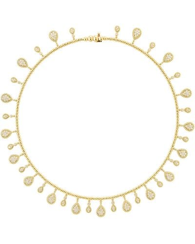 Boucheron Yellow Gold And Diamond Serpent Bohème Solarité Necklace - Metallic