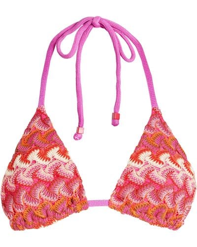 PATBO X Harrods Crochet Beach Bikini Top - Red