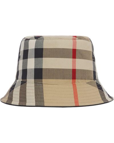 Burberry Vintage Check Bucket Hat - Brown