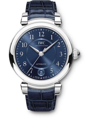 IWC Schaffhausen Stainless Steel Da Vinci Automatic Watch 36mm - Blue