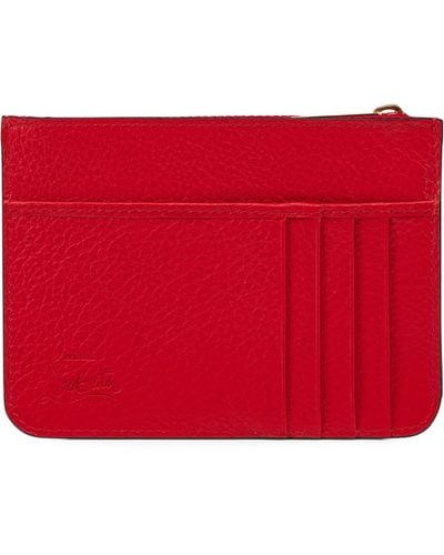 Christian Louboutin By My Side Zip Card Holder - Red