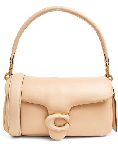 COACH Leather Pillow Tabby Cross-body Bag 26 - Natural