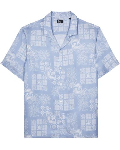The Kooples Patterned Short-sleeve Shirt - Blue