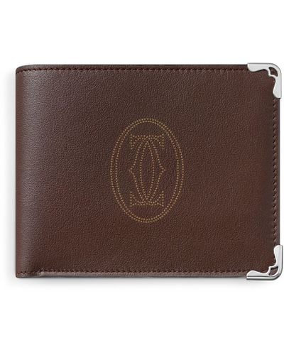 Cartier Leather Must De Wallet - Brown