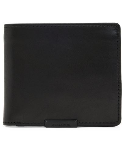 AllSaints Leather Blyth Wallet - Black
