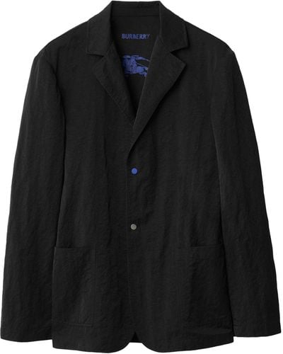 Burberry Oversized Tailored Jacket - Black