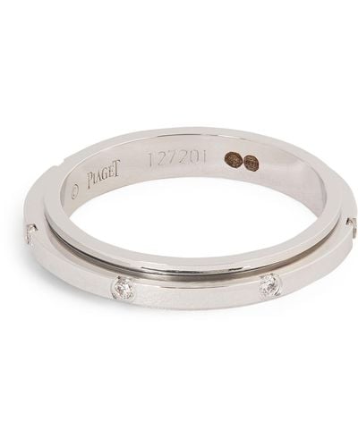 Piaget Small White Gold And 7 Diamonds Possession Wedding Ring - Metallic