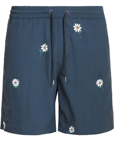 AllSaints Daisical Swim Shorts - Blue