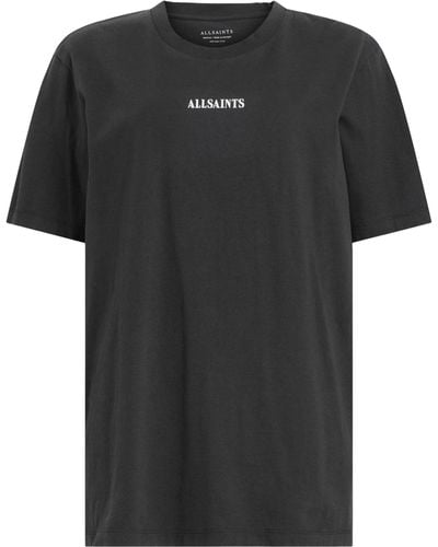 AllSaints Cotton Fortuna Boyfriend T-shirt - Black