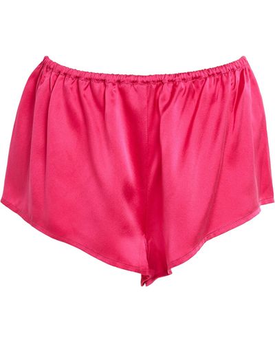 Asceno Silk Venice Pajama Shorts - Pink