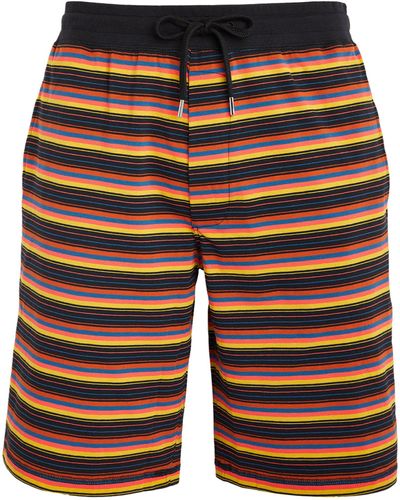 Paul Smith Stretch-cotton Striped Lounge Shorts - Multicolour