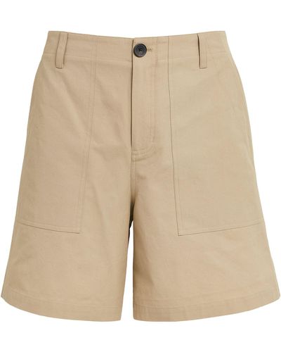 FRAME Cotton Traveller Shorts - Natural