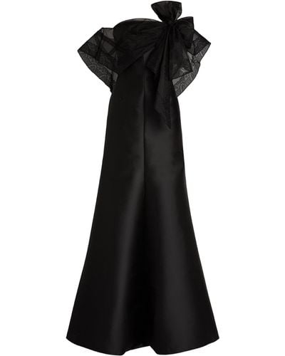 Alexis Mabille Off-the-shoulder Bow Gown - Black