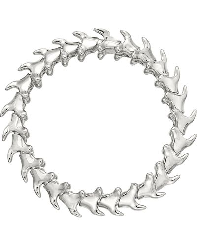 Shaun Leane Sterling Silver Serpent's Trace Wide Bracelet - Metallic