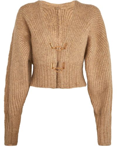 Cult Gaia Knitted Casella Cardigan - Natural