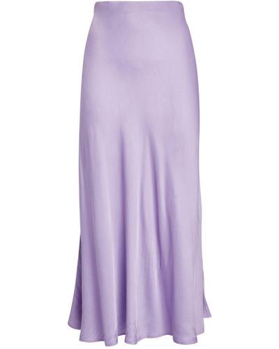 L'Agence Clarisa Midi Skirt - Purple