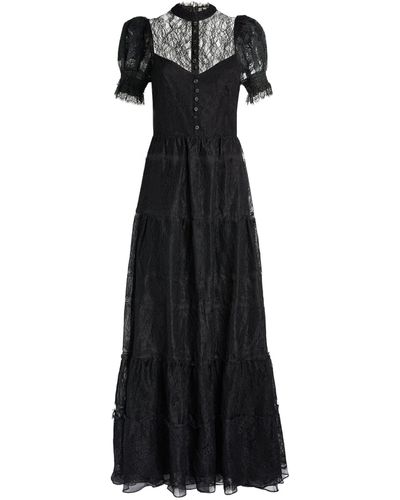 Alice + Olivia Alice + Olivia Silk Lace Vernita Gown - Black