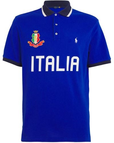 Polo Ralph Lauren Cotton Italy Polo Shirt - Blue
