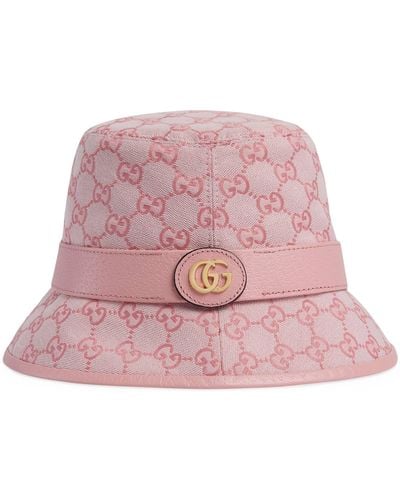 Gucci GG Canvas Bucket Hat - Pink