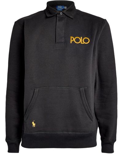 Polo Ralph Lauren Polo Logo Collared Sweatshirt - Black