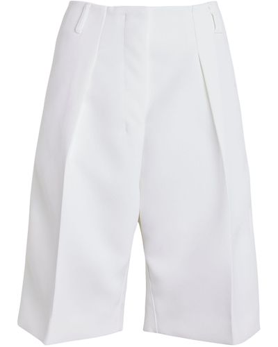 Jacquemus Sculptured Bermuda Shorts - White