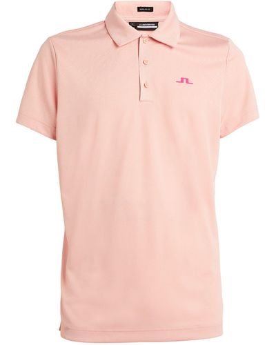 J.Lindeberg Logo Halto Polo Shirt - Pink