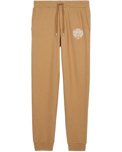 The Kooples Cotton Logo Joggers - Natural