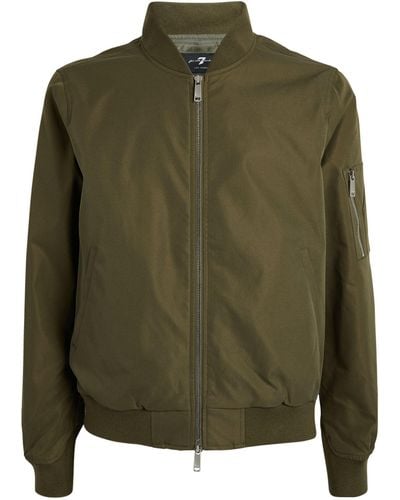 7 For All Mankind Tech Series Bomber Jacket - Green