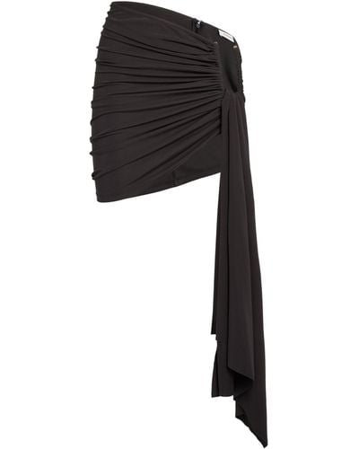 Christopher Esber Draped Cut-out Mini Skirt - Black