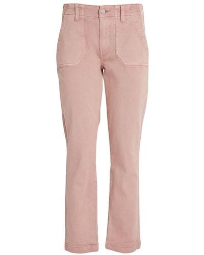 PAIGE Mayslie Straight Jeans - Pink