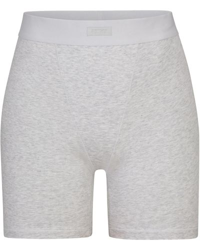 Skims Boyfriend Boxer Shorts - Gray