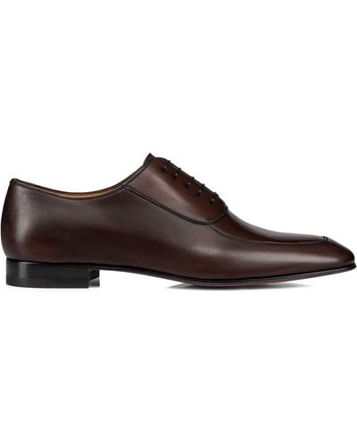 Christian Louboutin Leather Lafitte Oxford Shoes - Brown