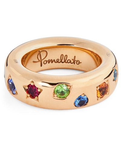 Pomellato Rose Gold And Gemstone Iconica Ring - Blue