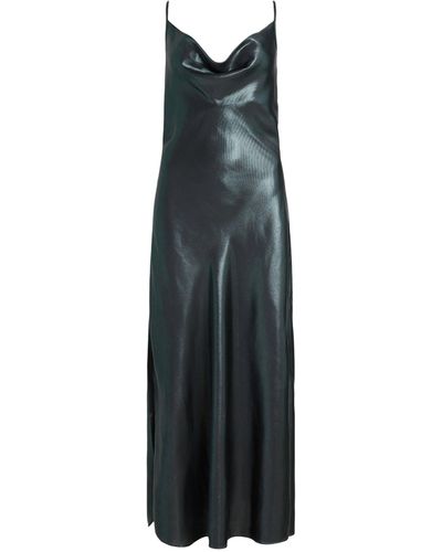 AllSaints Metallic Hadley Maxi Dress - Green