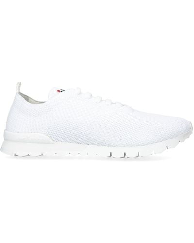 Kiton Woven Low-top Sneakers - White