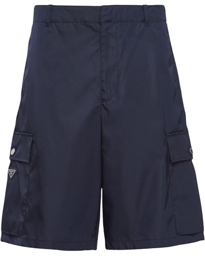 Prada Re-nylon Shorts - Blue