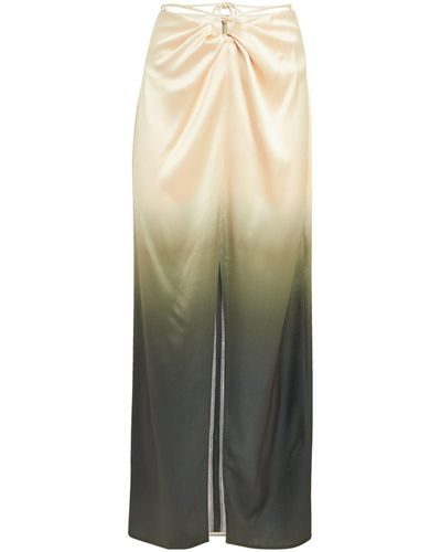 Nanushka Gradient Lianne Midi Skirt - Green