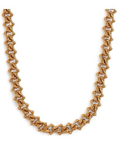 Emanuele Bicocchi Gold-plated Sterling Silver Arabesque Chain Necklace - Metallic