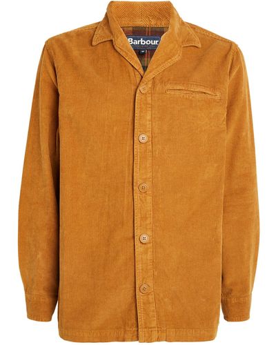 Barbour Corduroy Casswell Shirt - Orange