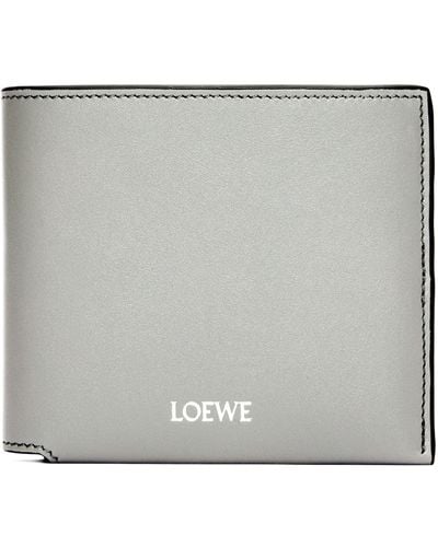 Loewe Leather Bifold Wallet - Metallic