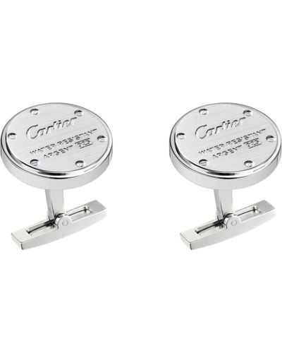 Cartier Water Resistant Décor Cufflinks - Metallic