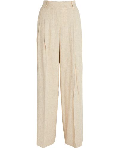 By Malene Birger Cymbaria Wide-leg Trousers - Natural