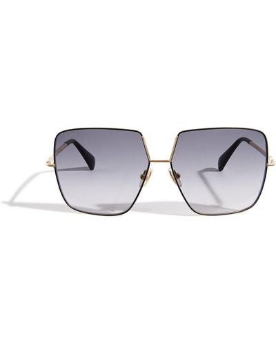 Max Mara Metal Oversized Sunglasses - Metallic