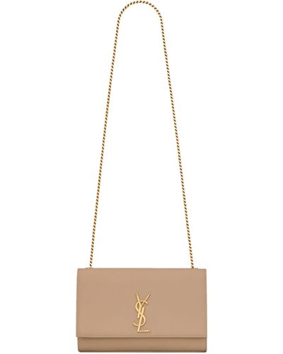 Saint Laurent Medium Kate Cross-body Bag - Natural