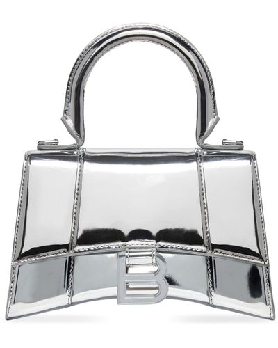 Balenciaga Xs Hourglass Top-handle Bag - Grey